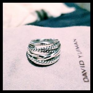 David Yurman Wide Crossover Ring